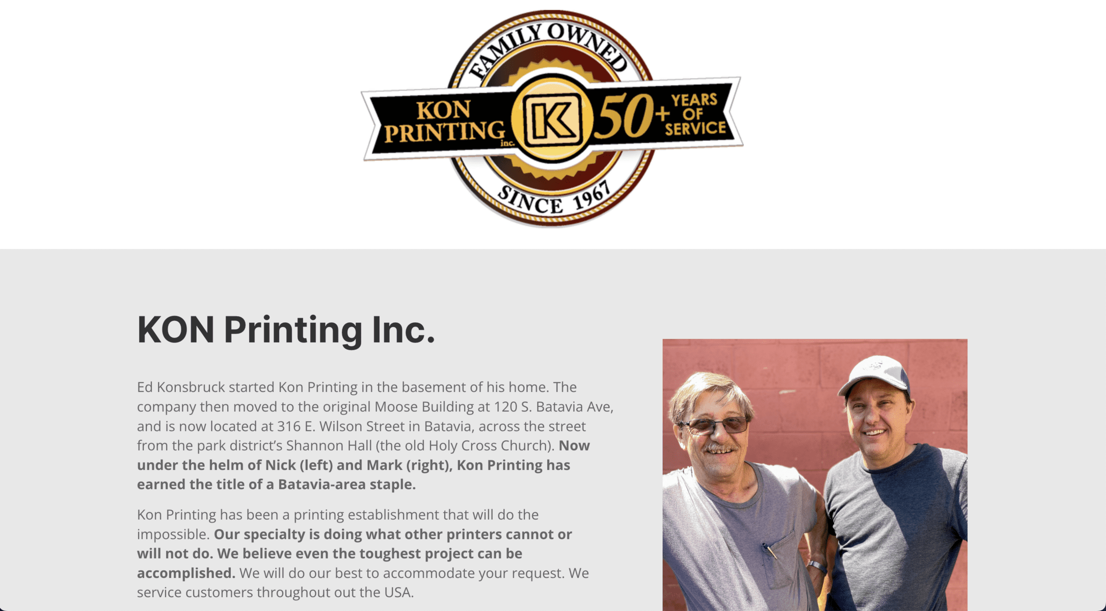 Kon Printing Kon Printing in Batavia